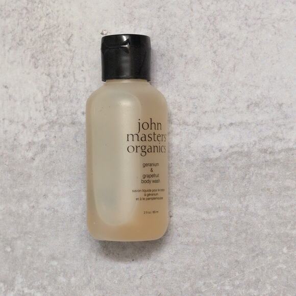 John Masters Organics Geranium & Grapefruit Body Milk & Body Wash 60 ml 2 fl oz - Picture 3 of 6
